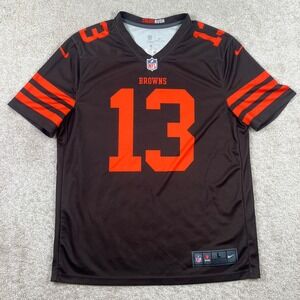 Nike Cleveland Browns Mens Large Odell Beckham Jr 13  Color Rush Jersey Brown